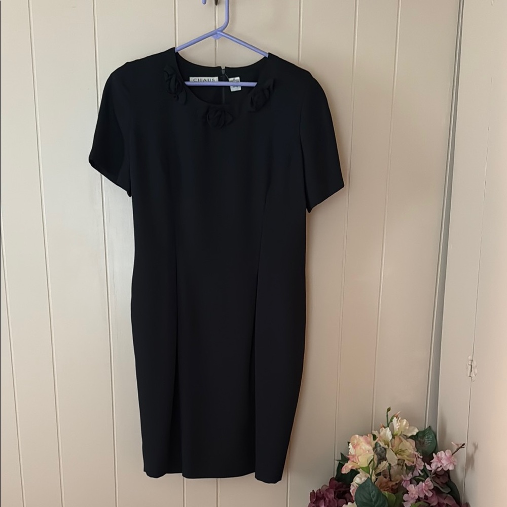 Vintage Chic Black Dress by Chaus